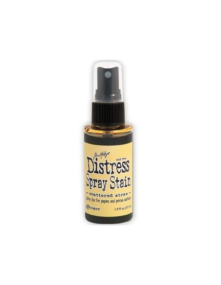 Tinta Distress en spray Scattered Straw, de Tim Holtz
