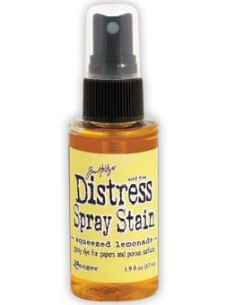 Tinta Distress en spray Squeezed Lemonade, de Tim Holtz