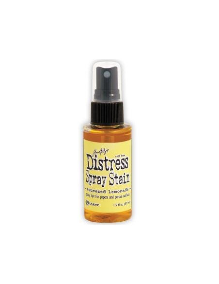 Tinta Distress en spray Squeezed Lemonade, de Tim Holtz