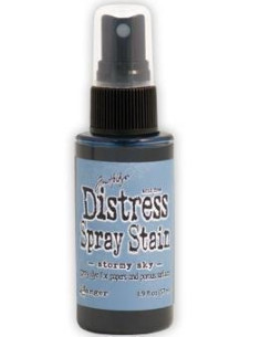 Tinta Distress en spray Stormy Sky, de Tim Holtz