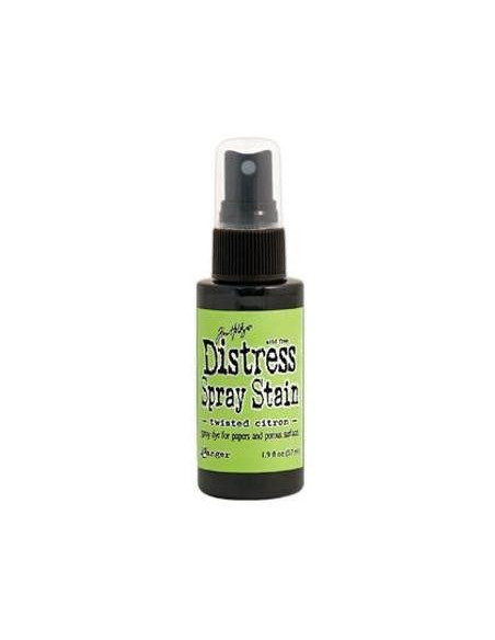 Tinta Distress en spray Twisted Citron, de Tim Holtz