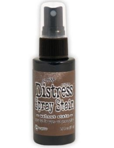 Tinta Distress en spray Walnut Stain, de Tim Holtz