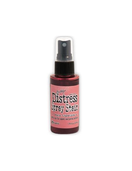 Tinta Distress en spray Worn Lipstick, de Tim Holtz