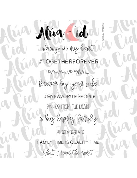 Sello Family moments de Alúa Cid