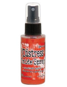 Tinta spray Distress Oxide Candied Apple, de Tim Holtz