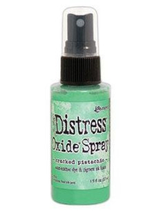 Tinta spray Distress Oxide Cracked Pistachio, de Tim Holtz