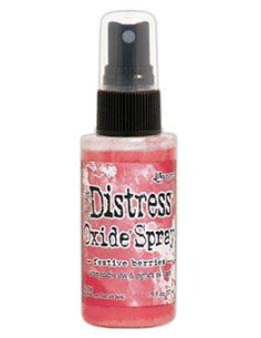 Tinta spray Distress Oxide Festive Berries, de Tim Holtz