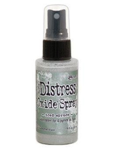 Tinta spray Distress Oxide Iced Spruce, de Tim Holtz