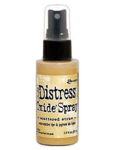 Tinta spray Distress Oxide Scattered Straw, de Tim Holtz