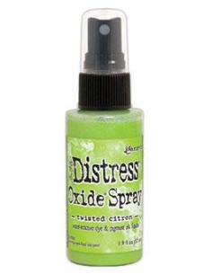 Tinta spray Distress Oxide Twisted Citron, de Tim Holtz