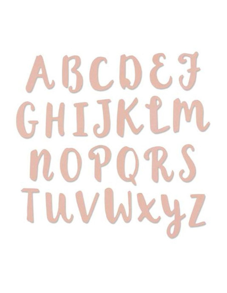 Thinlits Abc caligrafía pincel