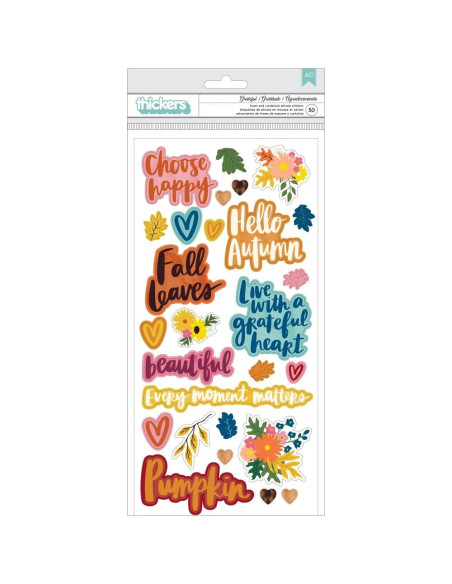 Pegatinas  puffy con relieve Late Afternoon