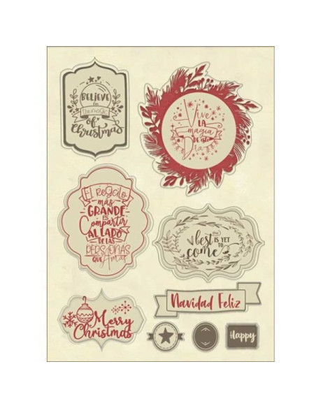 Chipboard  ramas gratitud  de  johana rivero