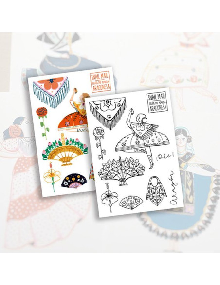 Sello Cataluña y Cantabria de Paraes