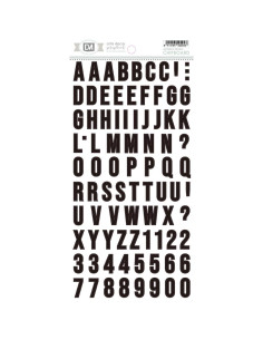 Chipboard alfabeto  mint decoman