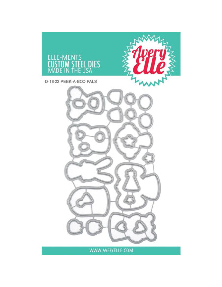 Troquel  peek a boo pets de Avery Elle