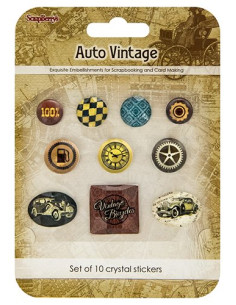 Pegatina cristal autovintage