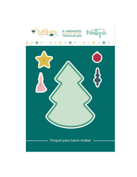 Troquel mini abeto shaker de Mintopía
