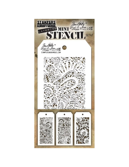 Set 46 mini plantillas de Tim Holtz