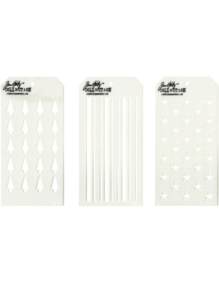 Set 36 mini plantillas de Tim Holtz