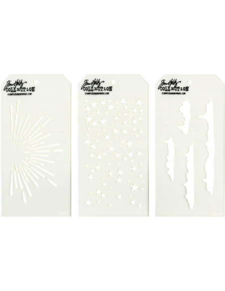 Set 37 mini plantillas de Tim Holtz