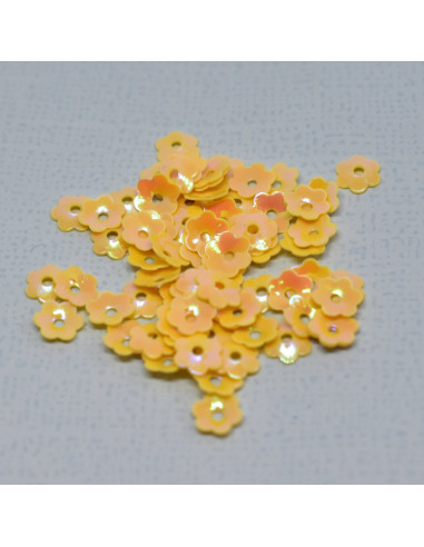 Caja lentejuelas flores azul de Ohnaif