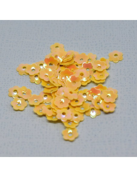 Caja lentejuelas flores azul de Ohnaif