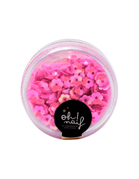 Caja lentejuelas flores amarillo de Ohnaif