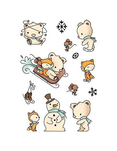 Sellos snow much fun de LDRS