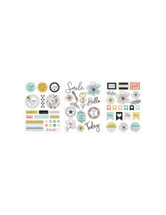 Pegatinas Chipboard Good Vibes de Artemio 2