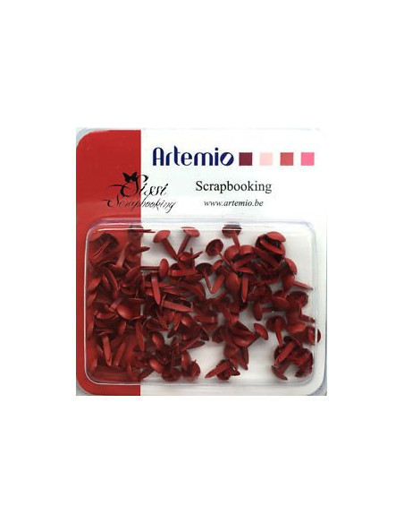 Encuadernadores 5mm en rojo de Artemio