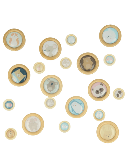 Botones madera Epoxi de Artemio