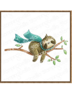 Sello Stampingbella  Sloth on a branch