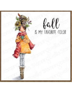 Sello Stampingbella  Curvy girl loves autumn