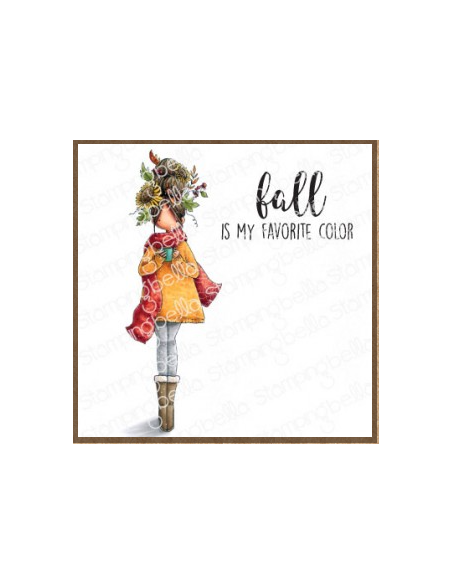 Sello Stampingbella  Curvy girl loves autumn Sello Stampingbella  Curvy girl loves autumn