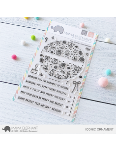 Mama Elephant sello Icon Ornament