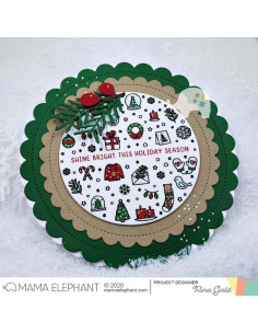 Mama Elephant sello Icon Ornament 2