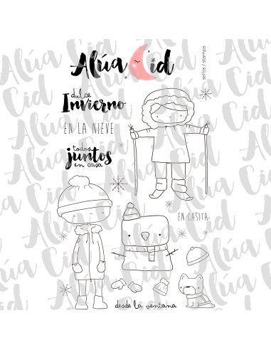 Alua Cid sello Esteban en invierno