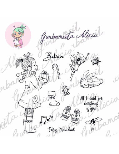 Sello Hot chocolat de Garbancita Alicia