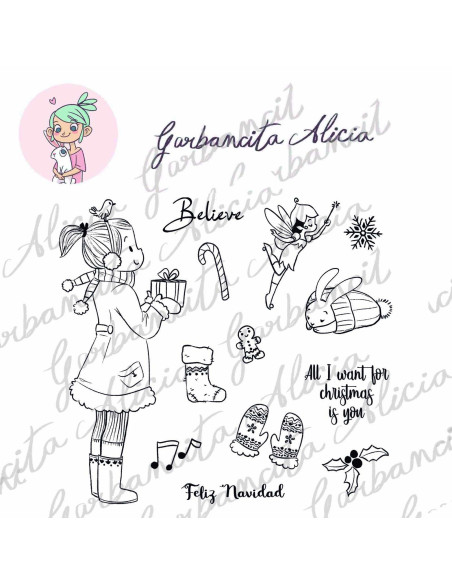 Sello Hot chocolat de Garbancita Alicia