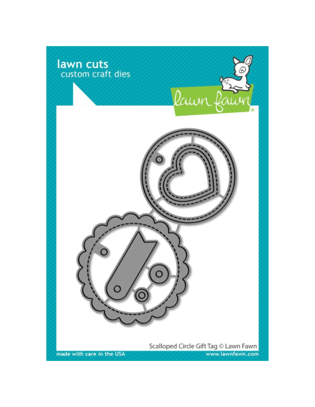 Scalloped Circle Gift Tags Lawn Fawn dies