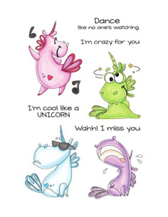 C.C. Designs sello Funny Unicorn