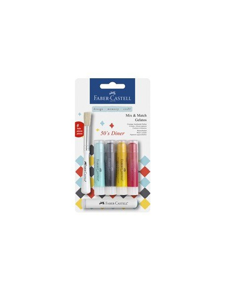Ceras acuarelables gelatos de Faber-Castell
