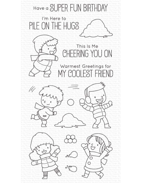 Sello Pile on the Hugs de MFT