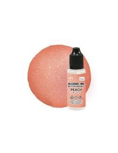 Alcohol Ink glitter accents PEACH