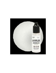 Alcohol Ink glitter accents ANGELIC