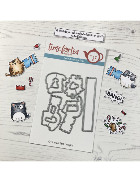 Troquel Catmas Crackers de Time for Tea desings