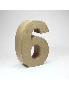 Númer 5 cartón kraft 18cm