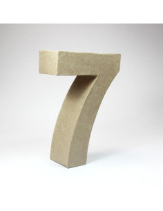 Númer 6 cartón kraft 18cm