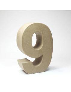 Númer 8 cartón kraft 18cm